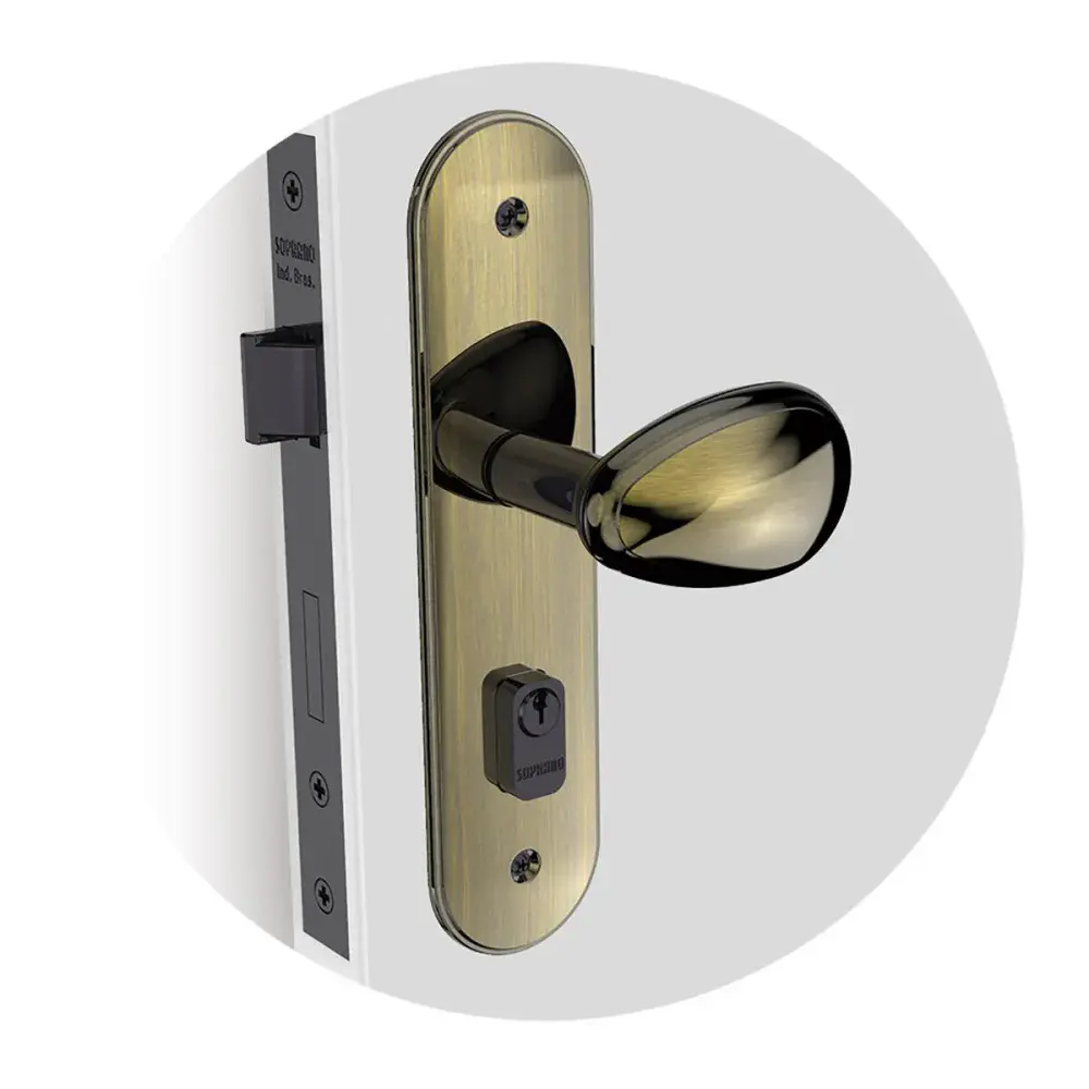 Fechadura banheiro Soprano oxid taco