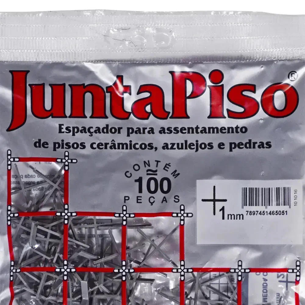 Espaçador de junta de piso 1MM 100 peç cinza Cortag — fotografia 5