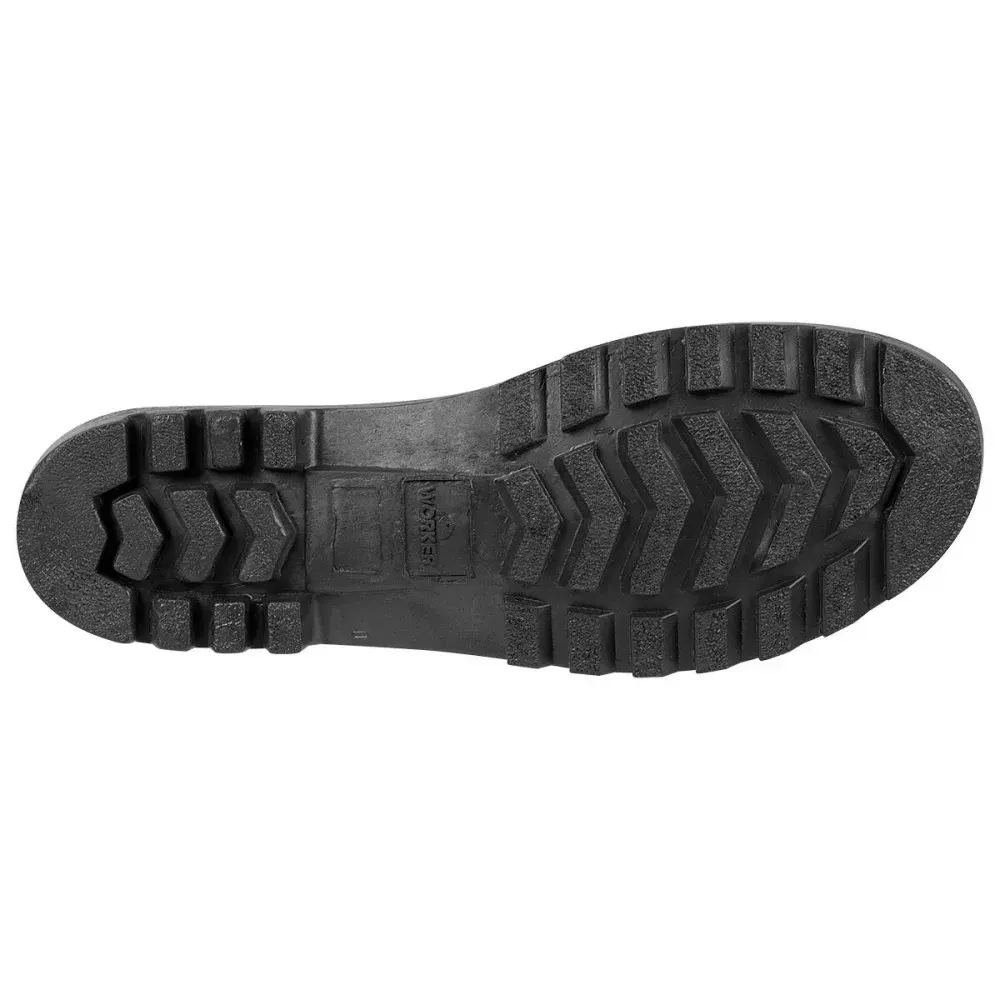 Bota pvc cano médio com forro N°39 preto Worker — fotografia 6