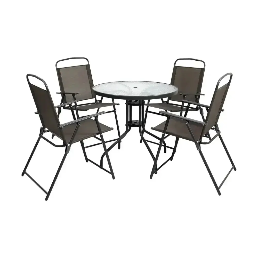 Conjunto para jardim com mesa e cadeira ombrelone Kala — fotografia 7