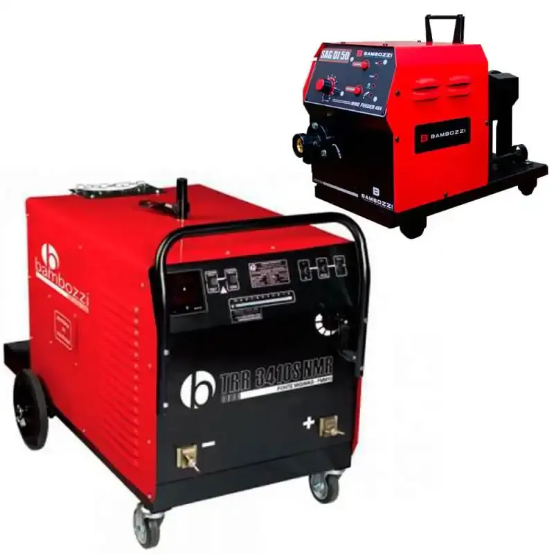 Máquina de solda MIG MAG 400A TRR 3410 s NMR com cabeçote externo SAG DI 50 ED 4X4 Bambozzi