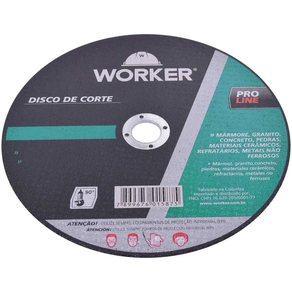Disco corte 9 x 1/8 x 7/8 Worker — fotografia 3
