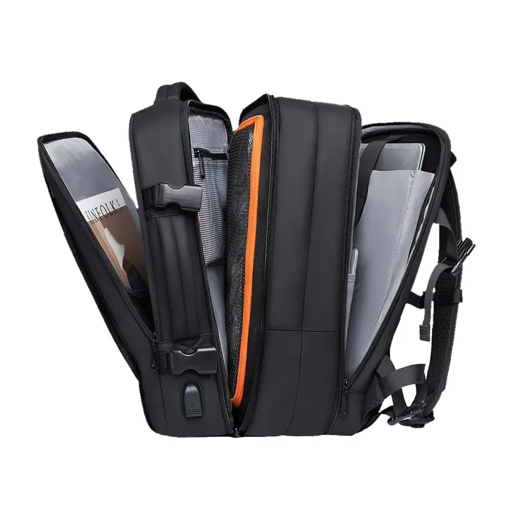 Mochila travel 40L preta Kala — fotografia 12