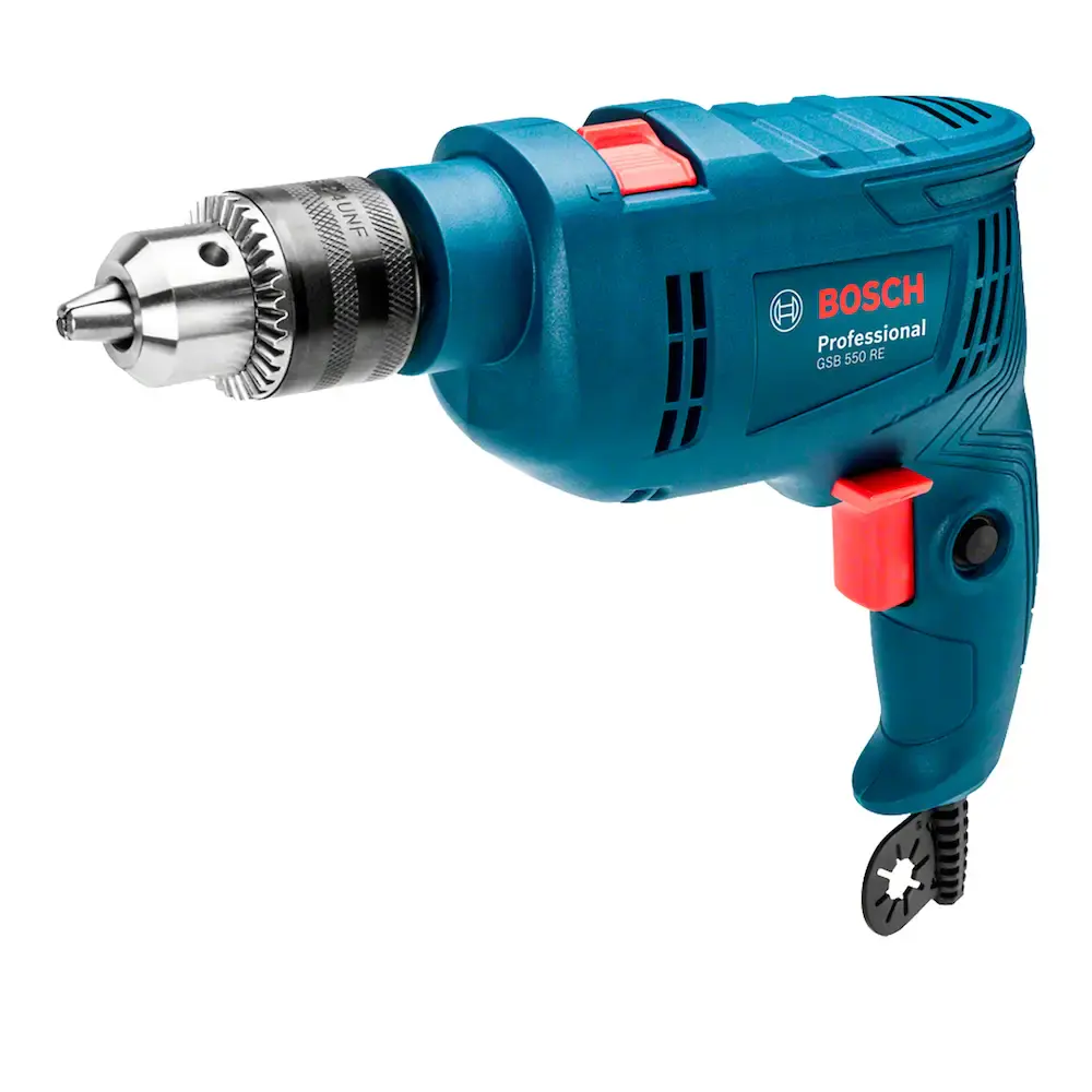 Furadeira de impacto Bosch GSB 550 550W 127V 14 acessórios 220 V — fotografia 2