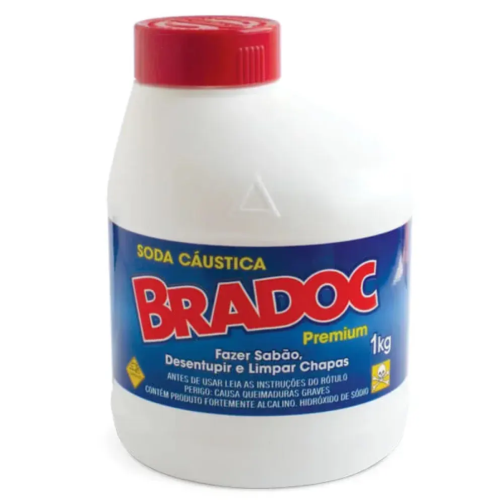 Soda cáustica granulado 1KG da bradoc Nobel DO Brasil — fotografia 2