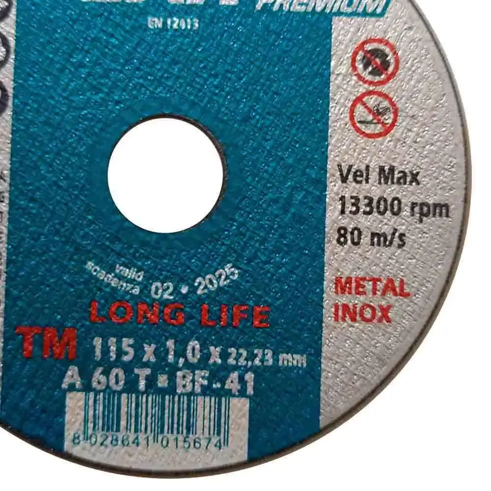 Disco de Corte Inox 4.1/2 Pol x 1 mm A60T 01567 5 Unidades SAIT — fotografia 5