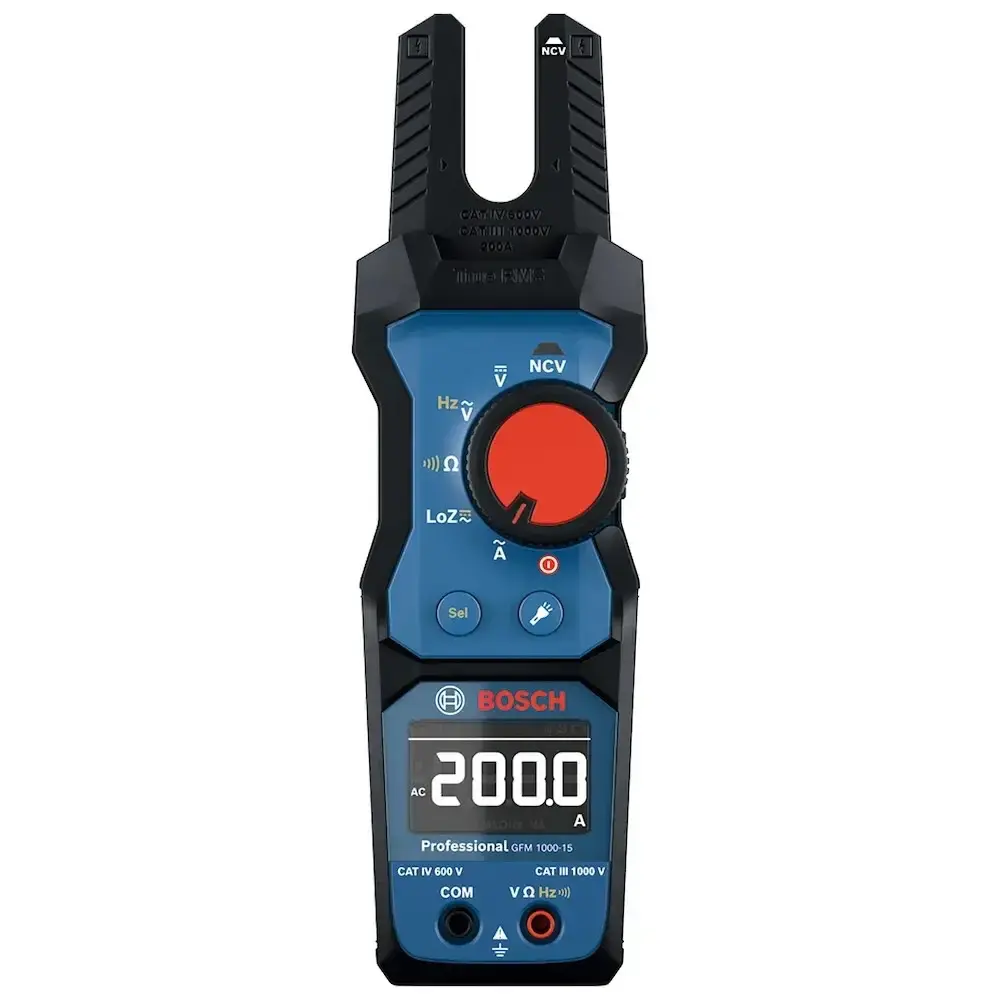 Alicate amperímetro digital garfo 1000V GFM 1000-15 Bosch — fotografia 3