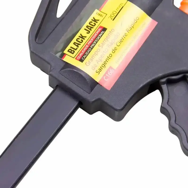 Grampo Tipo Sargento de Aperto Rápido 8 POL (200 mm) C166 BLACK JACK — fotografia 3