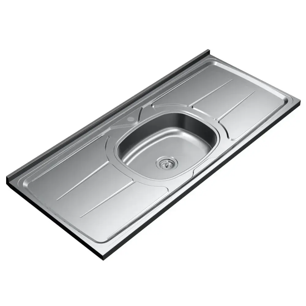 Pia bali concreto de inox sem válvula 1,20X0,53M da ghel plus — fotografia 4