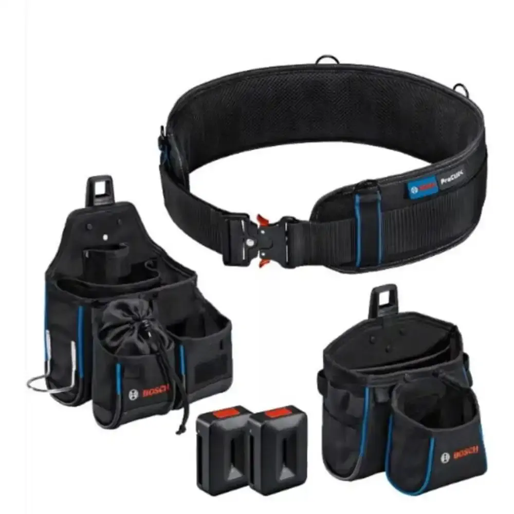 Cinturão para ferramentas com 2 bolsas em poliéster proclick Bosch — fotografia de referência