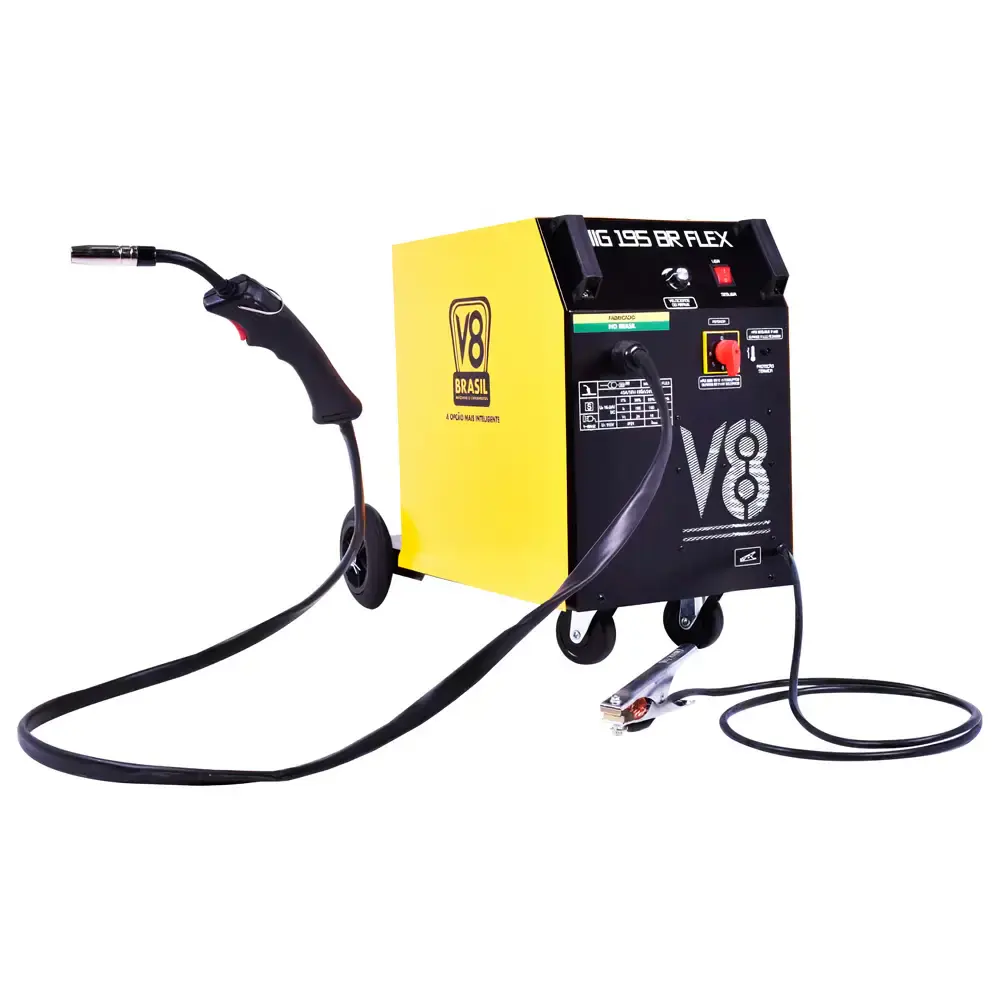 Máquina de solda mig 195BR flex monofásica 220V 107608 V8 — fotografia de referência