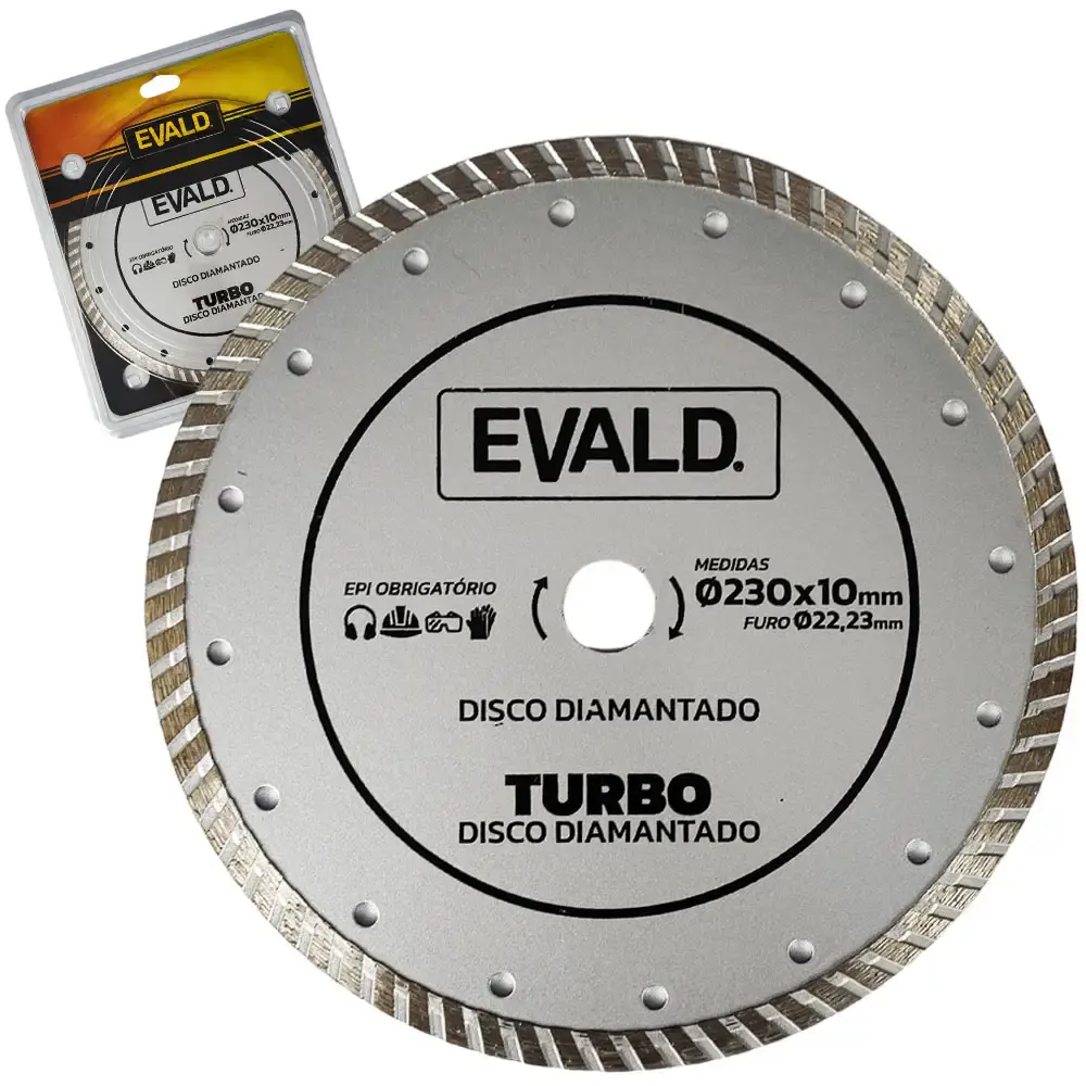 Disco de corte diamantado turbo 9 POL 11009 Evald