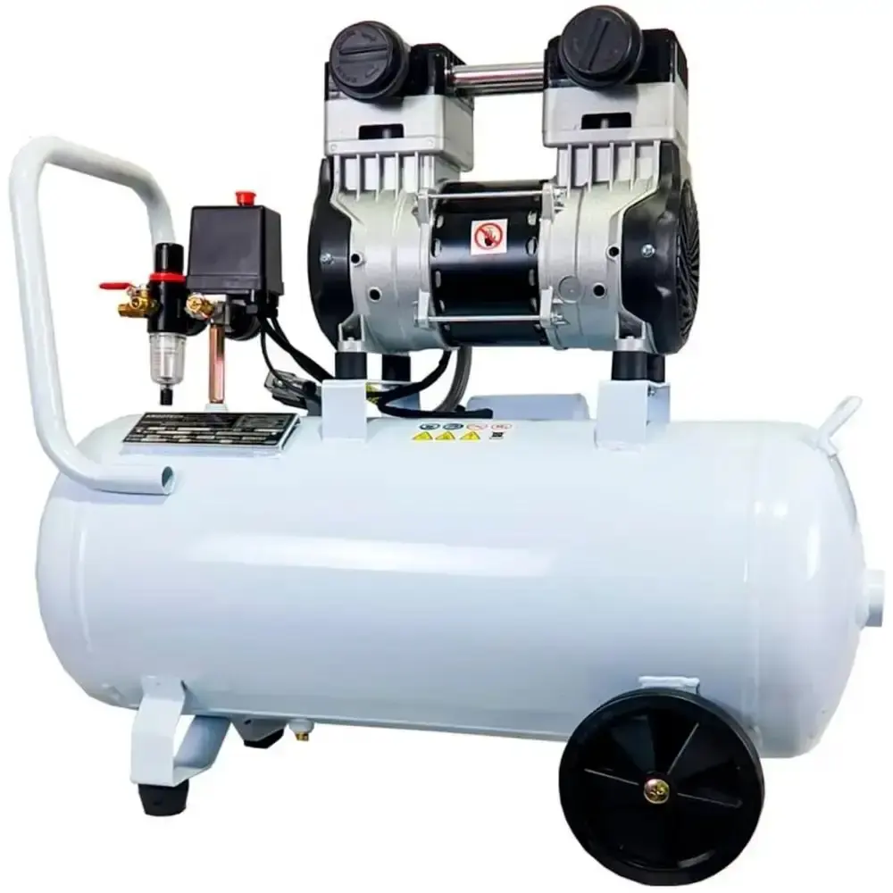 Compressor portátil 2HP 50L sem óleo 220V Compbrasil com kit para compressor 6 peças ferrari — fotografia 3