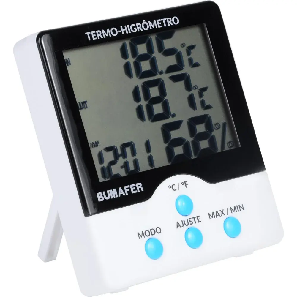 Termo higrômetro digital de temperatura e umidade 1,5M Bumafer — fotografia 2