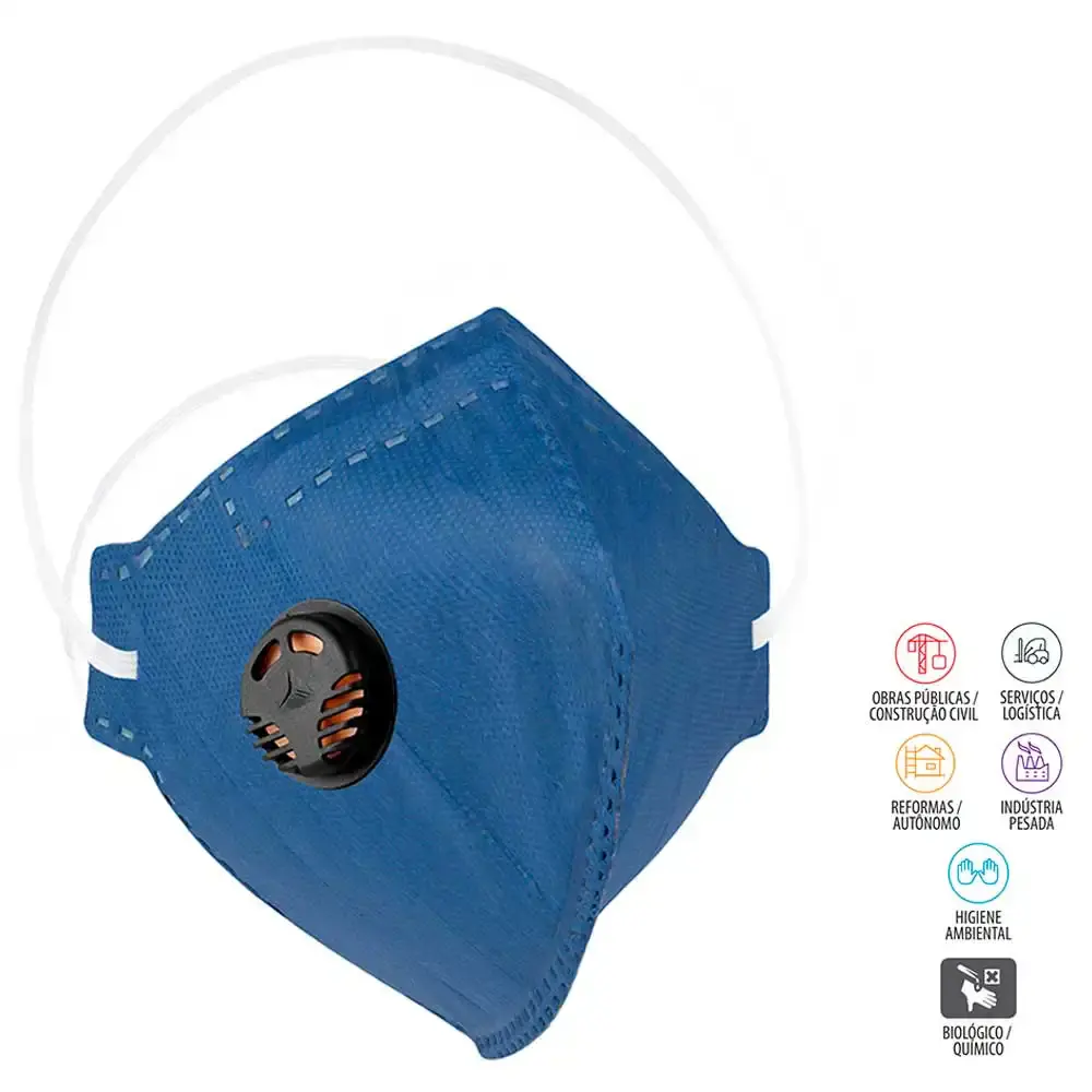 Respirador pro agro PFF2 com válvula 50 uni delta plus — fotografia 6