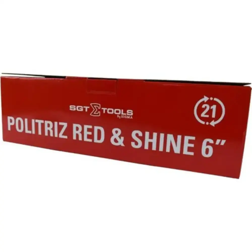Politriz roto orbital 6POL 900W red&shine SGT-5122 Sigma 110 V — fotografia 9