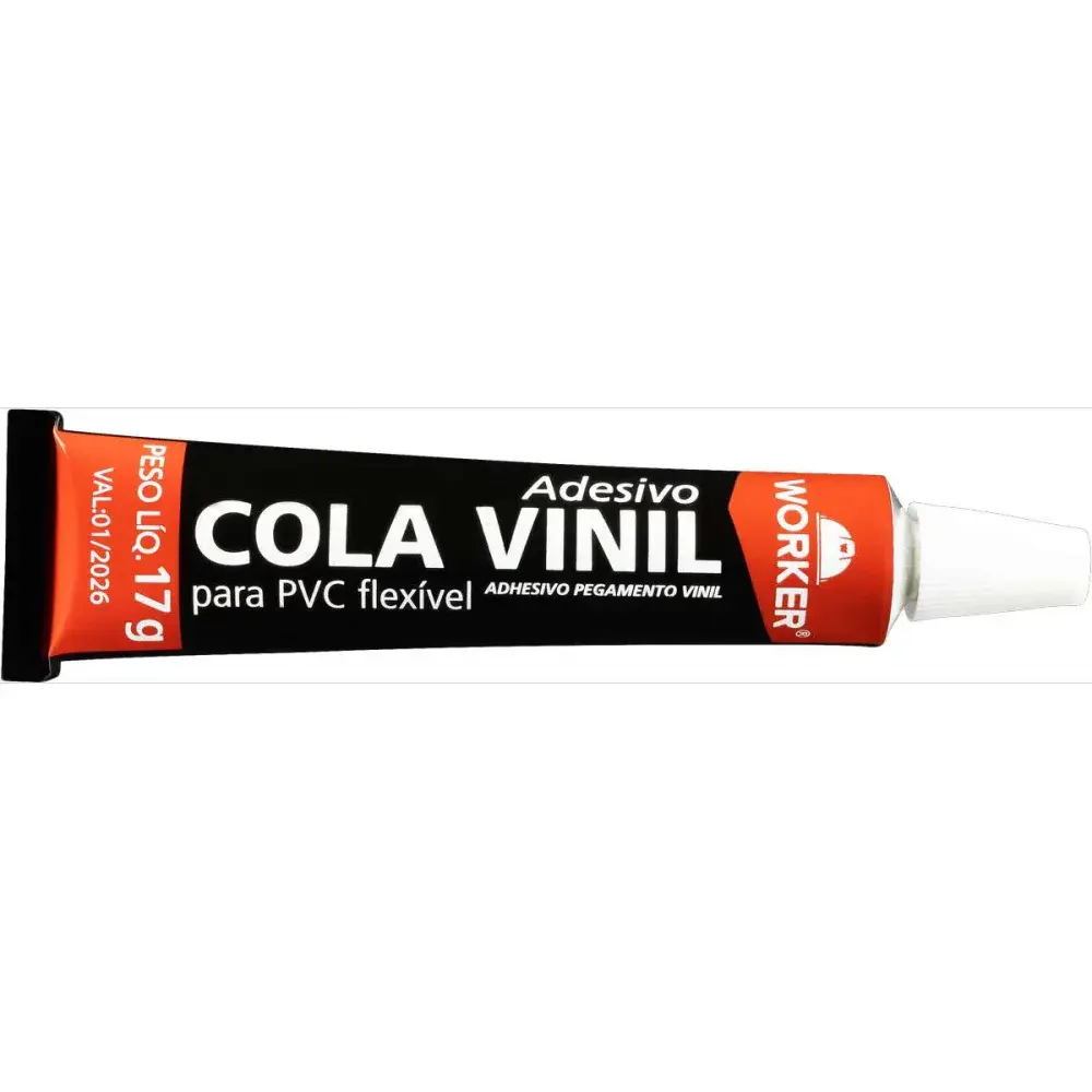 Adesivo cola vinil 17G com blister Worker — fotografia 6