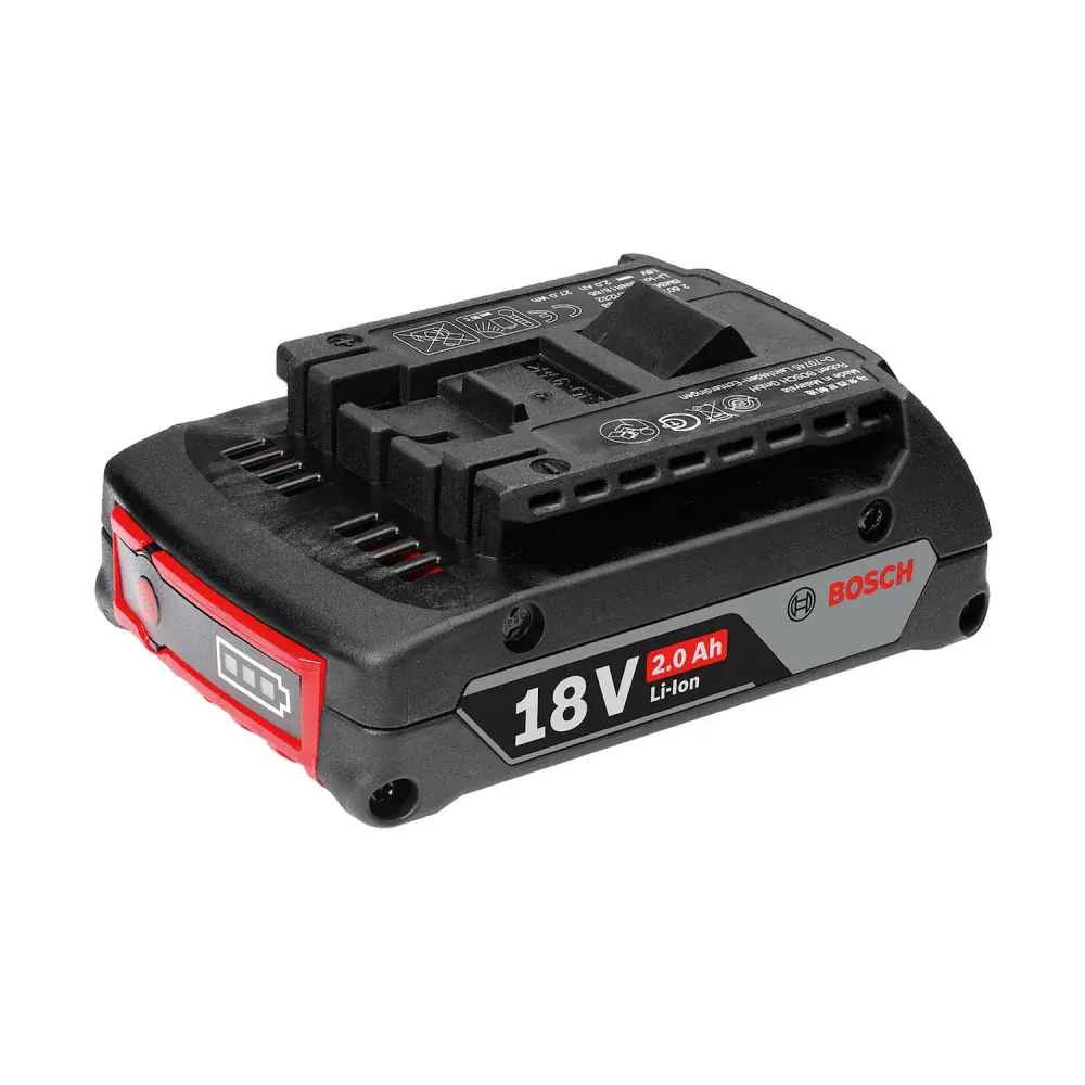 Kit 2 baterias gba 18V 2AH + carregador de baterias gal 18V-20 bivolt 18V Bosch — fotografia 7