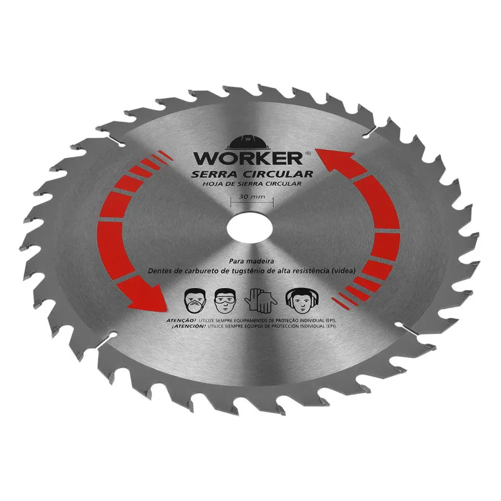 Disco de serra widea 350X36 dentes 30MM Worker — fotografia 5