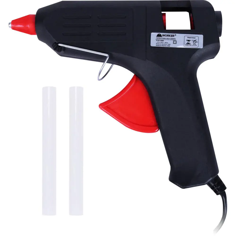 Pistola de cola quente PCW0080 16W bivolt Worker — fotografia de referência