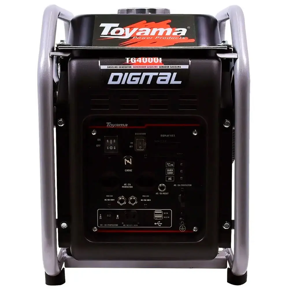 Gerador de energia à gasolina 4,0 KVA digital TG4000I Toyama 220 V — fotografia 4