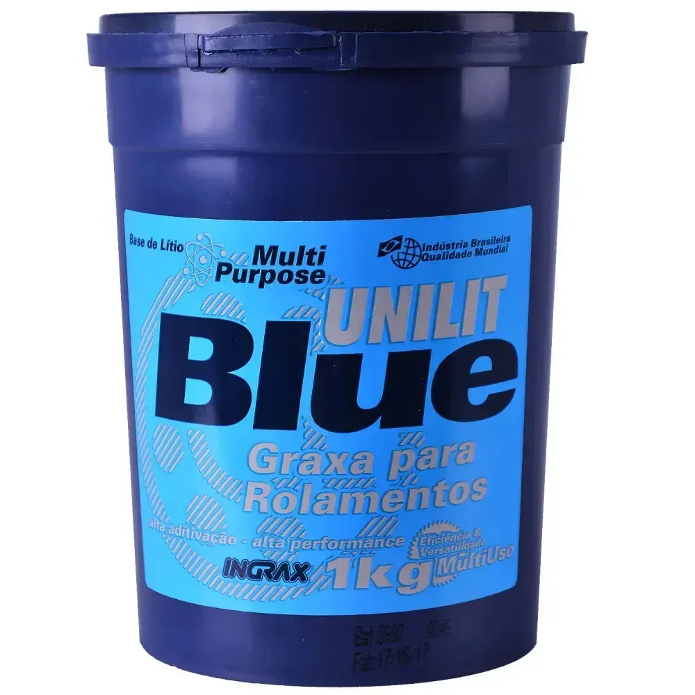 Graxa azul para rolamentos e mancais unilit BLUE-2 1KG Ingrax — fotografia 6