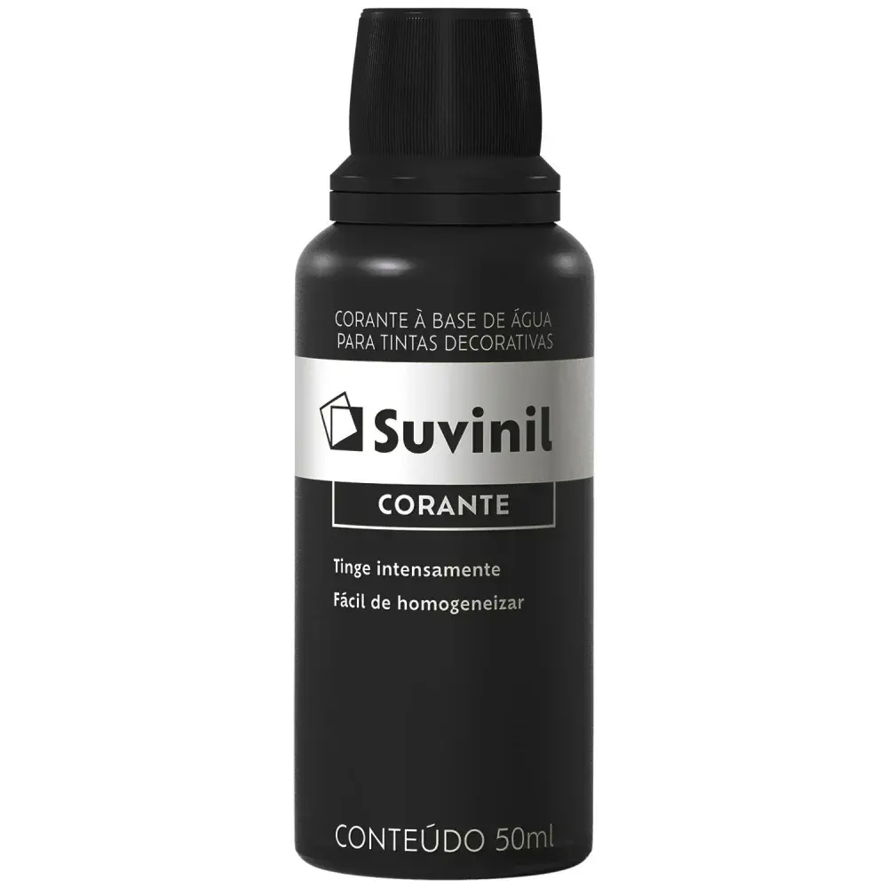 Corante líquido para tinta preto 50ML 12 peç Suvinil
