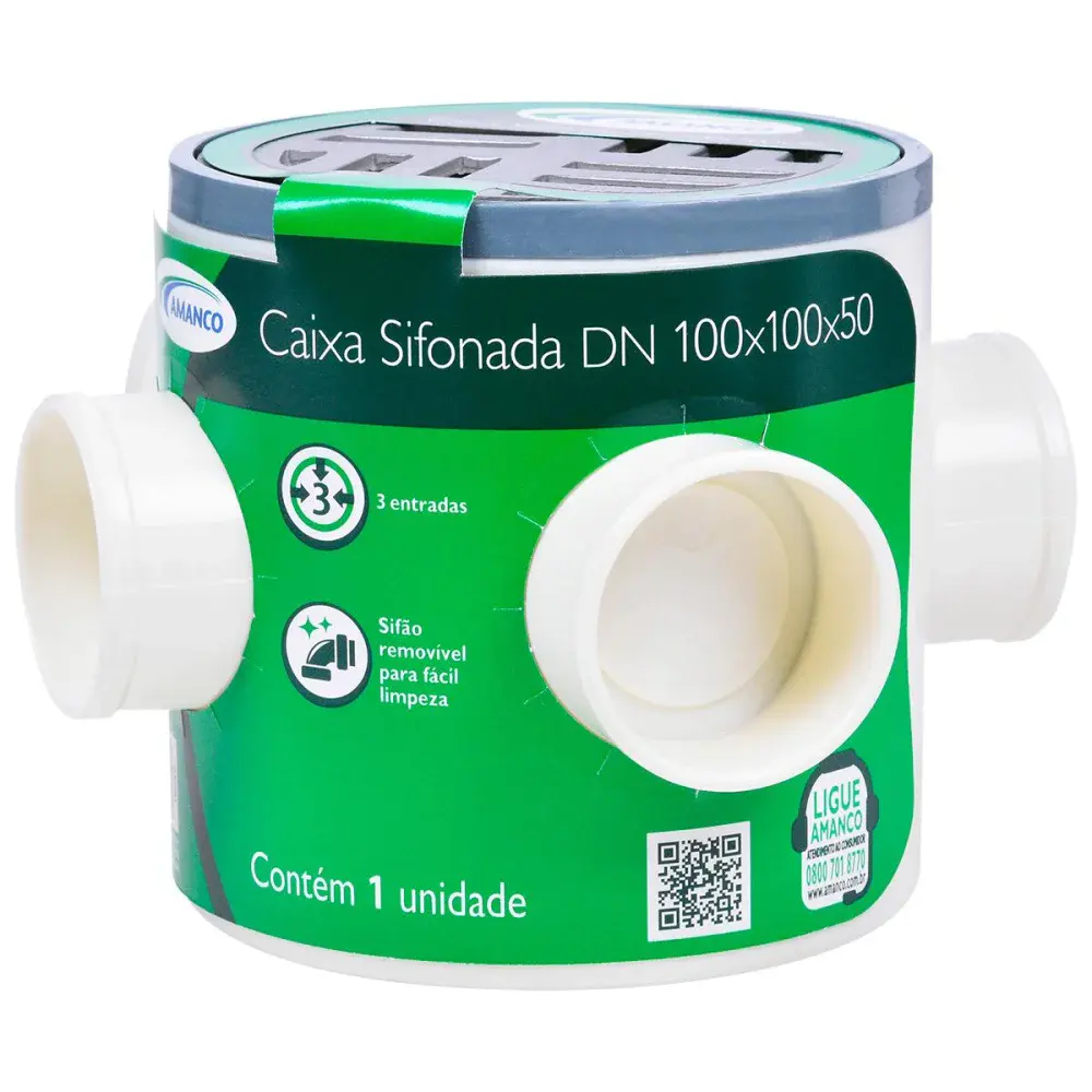 Caixa sifonada red 100X100X50 alum Amanco
