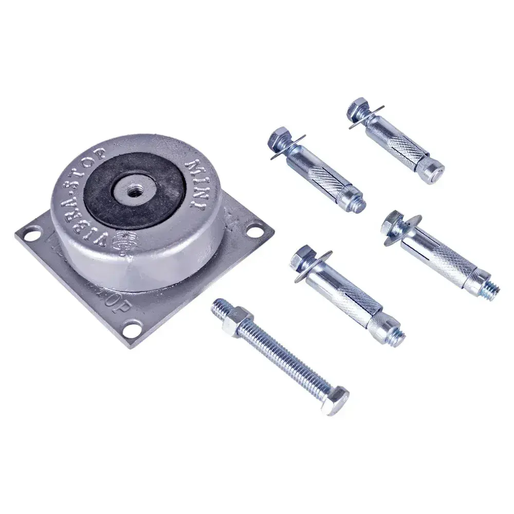 Amortecedor de impacto mini com chapa 3/8 500 kg Vibra-Stop — fotografia 6