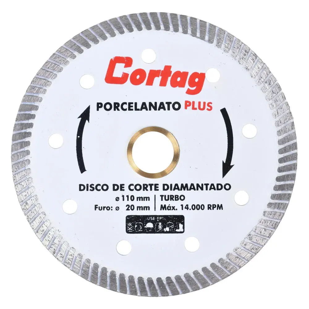 Disco diamantado porcelanato 110MMX20MM Cortag