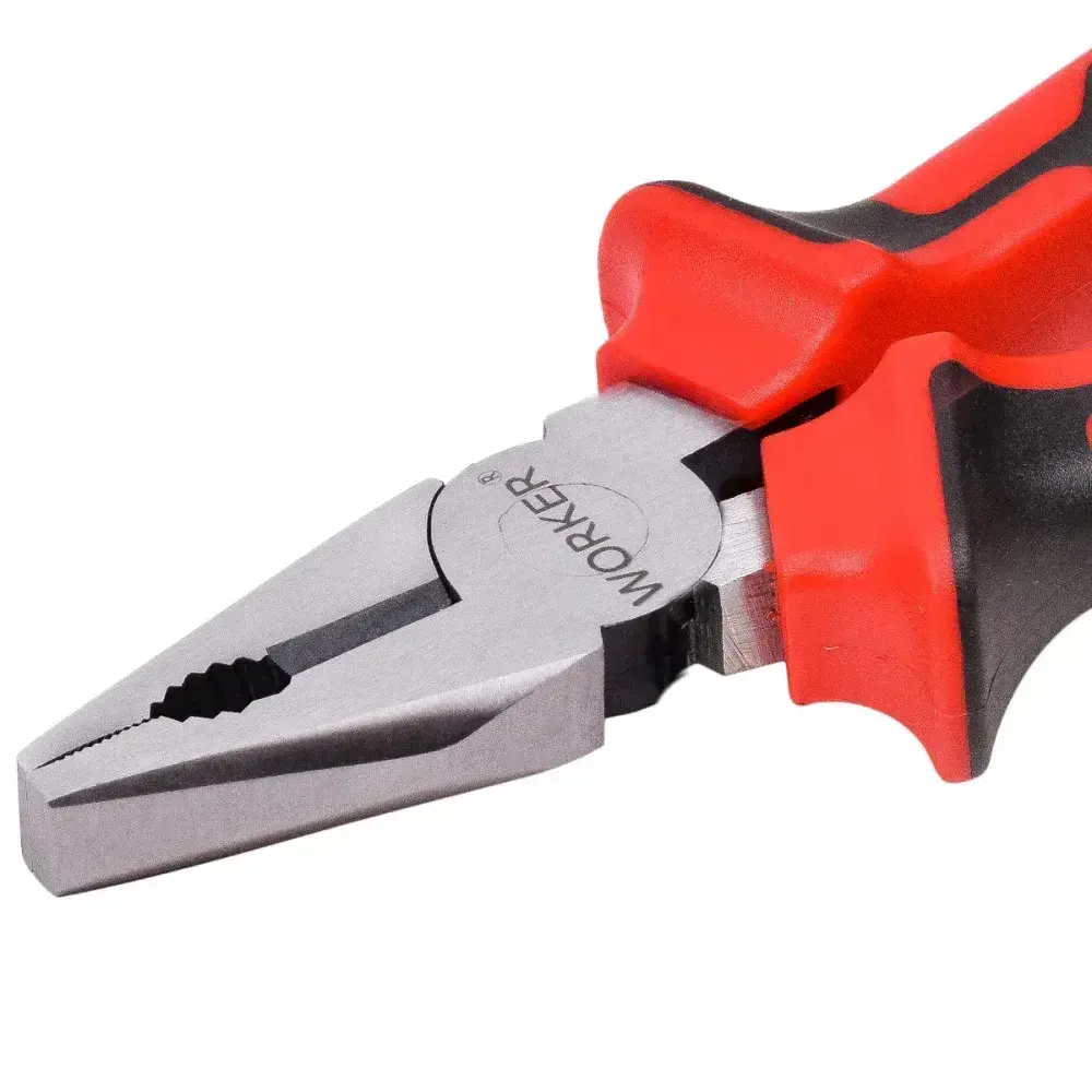 Alicate universal aço carbono 8 com isolação 1000V Worker — fotografia 6