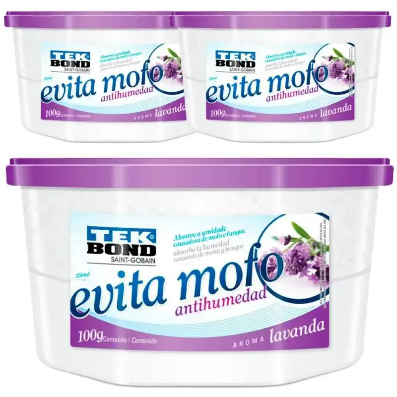 Evita mofo lavanda 100 GR kit com 3 unidades Tekbond — fotografia de referência