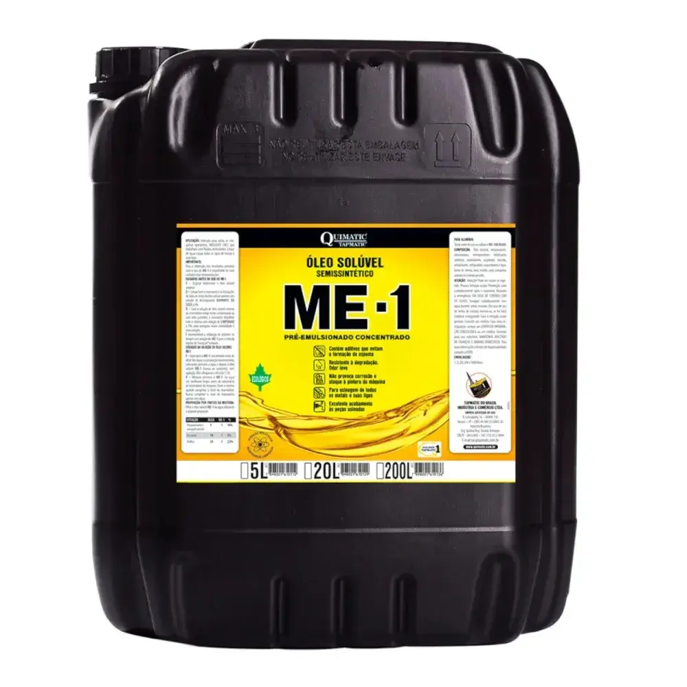 Óleo solúvel semissintético eco ME-1 20L quimatic tapmatic — fotografia 2