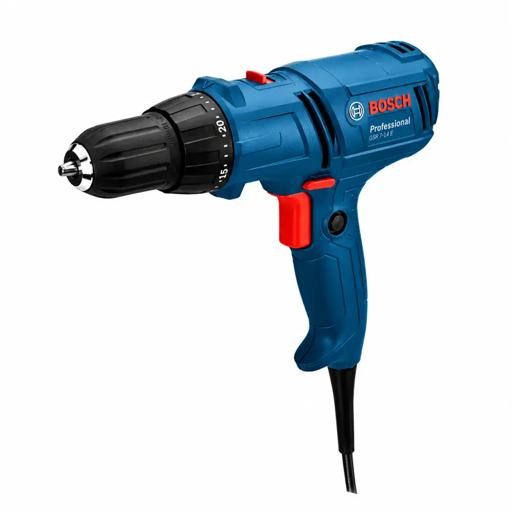 Parafusadeira e furadeira Bosch gsr 7-14E 400W com bolsa Bosch — fotografia 2