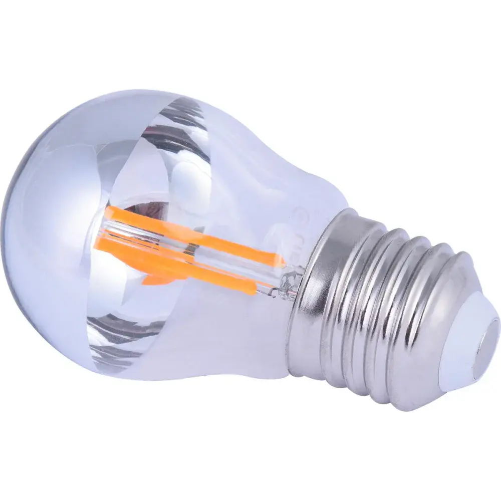 Lâmpada led filamento espelhado globo G45 bivolt Liege — fotografia 4