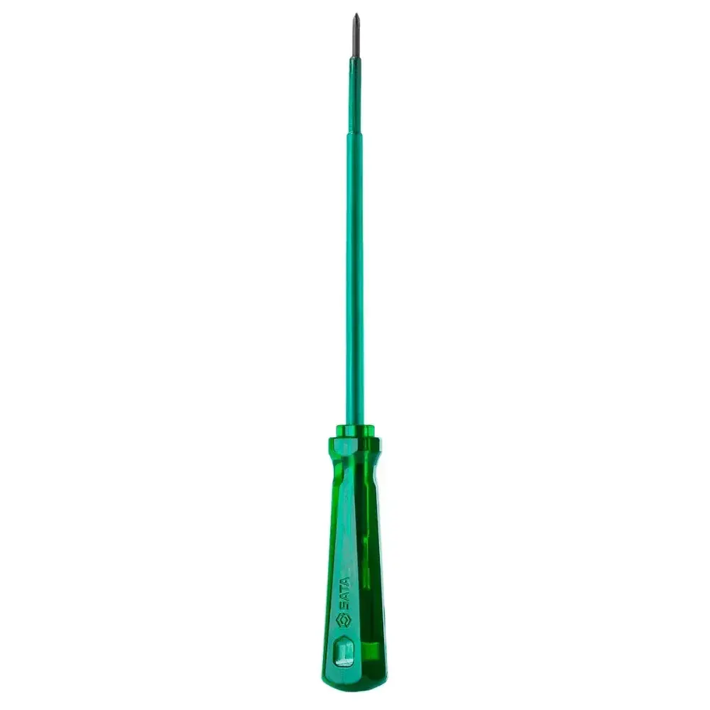 Chave phillips isolado com cabo pvc VERDE1/4X10” Sata — fotografia 2