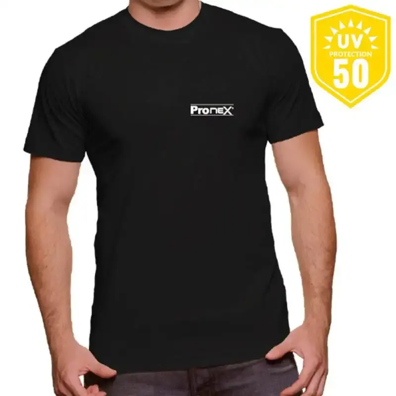 Camisa de segurança dry fit UV 50 manga longa preta tamanho g 11051 nexus — fotografia de referência
