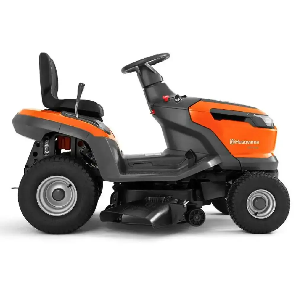 Trator cortador de grama gasolina 15 HP 4T TS 114 Husqvarna — fotografia 2