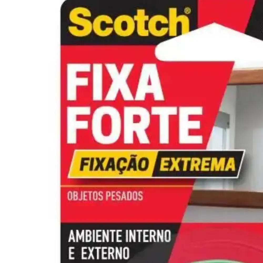 Fita Dupla Face 25 MM x 2 Metros Transparente Fixa Forte Extreme 3M — fotografia 5