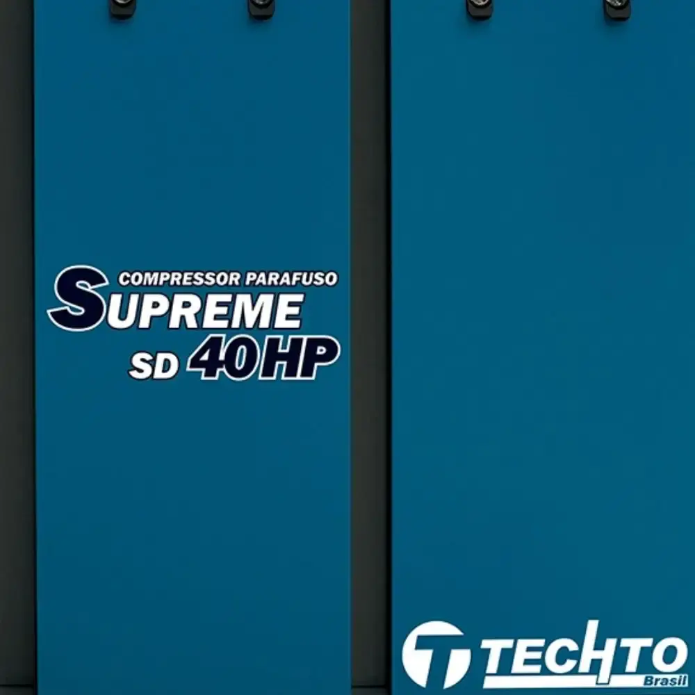 Compressor de parafuso supreme 380V SD 40HP 10BAR techto cross — fotografia 4