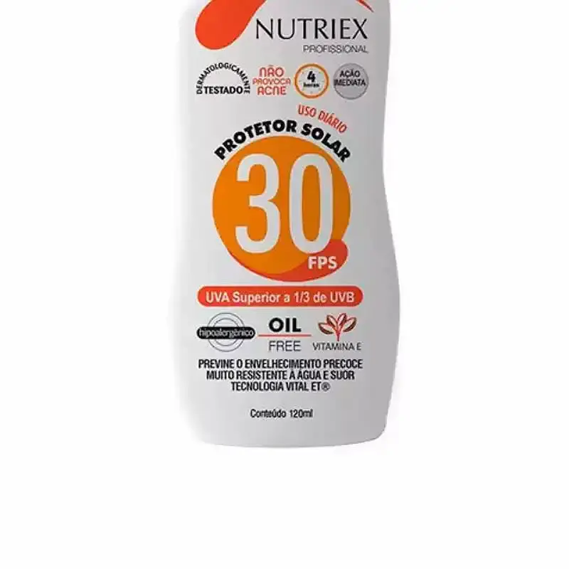Protetor solar FPS 30 120ML bisnaga com 2 unidades Nutriex — fotografia 4