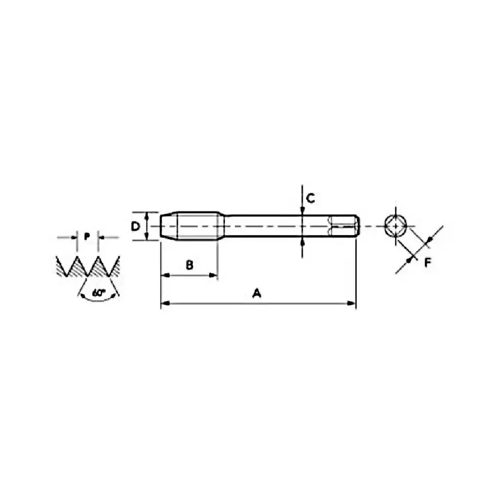 Macho máquina canal helicoidal hss-e M16X2,00MM din OSG — fotografia 4