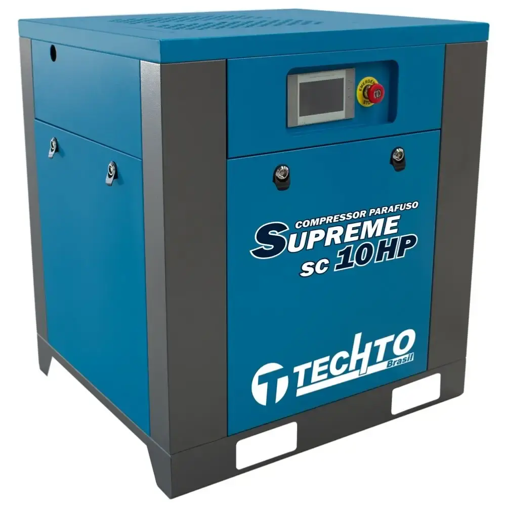 Compressor de parafuso supreme 10HP 10BAR 380V SC10 techto — fotografia 2
