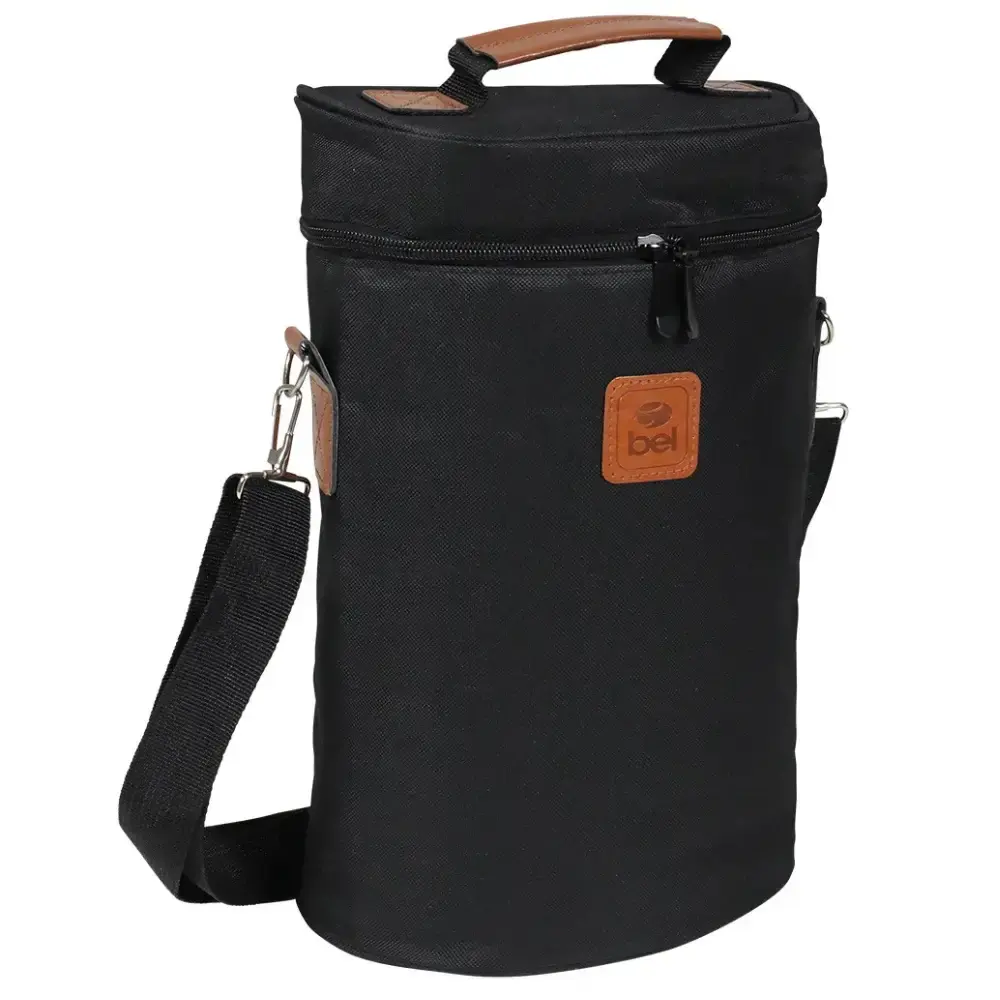 Bolsa térmica malbec para 2 garrafas preta 52807 BEL
