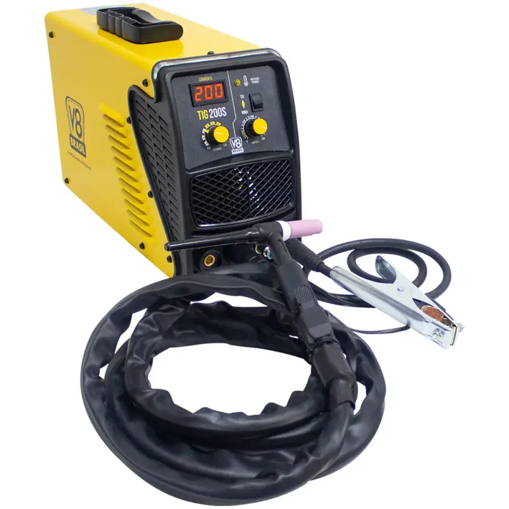 Máquina de solda inversora 200A tig mma 200S 220V V8 brasil