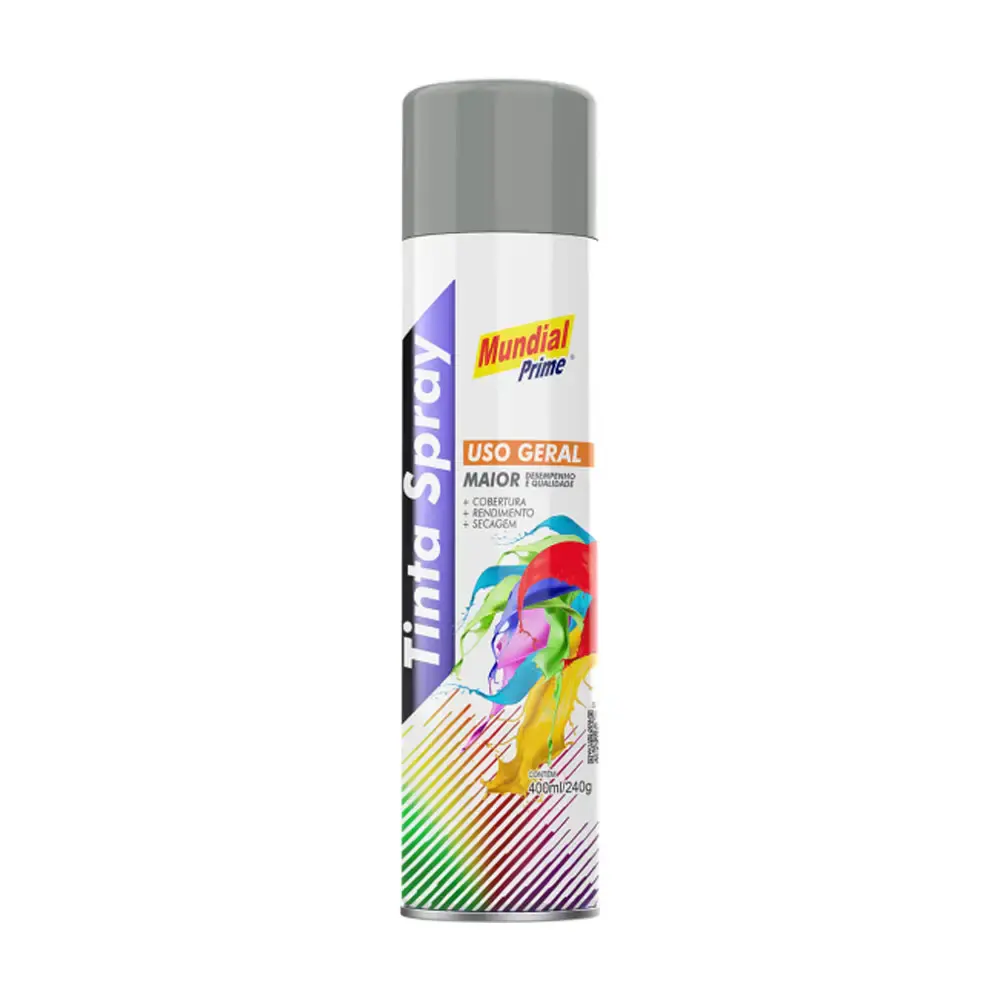 Tinta spray agricola cinza 400ML AE0100149 mundial prime