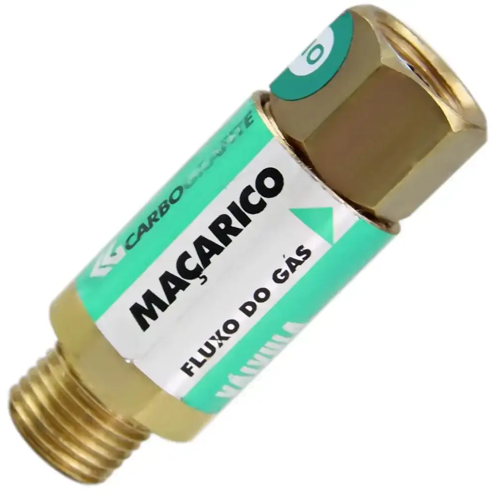 Válvula seca de retenção corta chama para maçarico vpmo 010450410 Carbografite