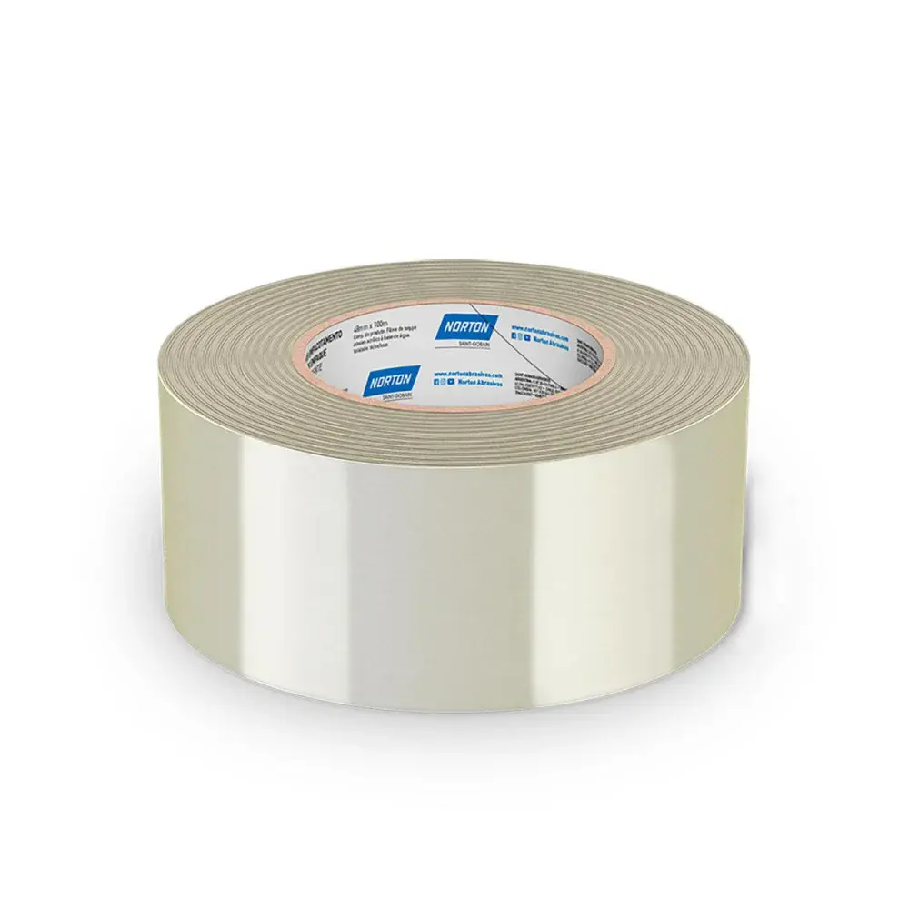 Fita crepe para embalagem transparente 48MM 100M Norton — fotografia de referência