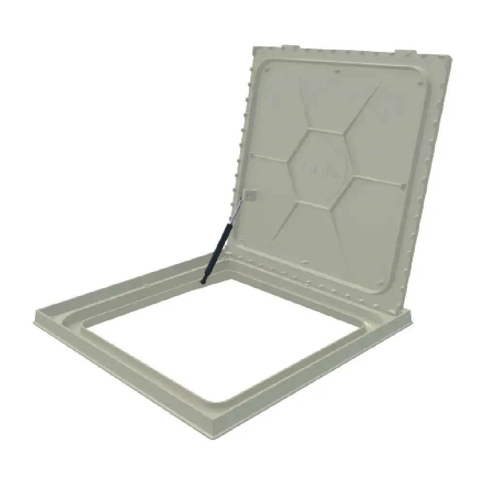Tampão 90X90 articulado bege com amortecedor 3801 GDA
