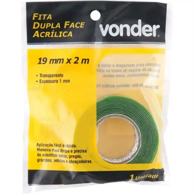 Fita Dupla Face Acrílica 19 MM x 2 M VONDER — fotografia 2